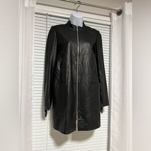 Genuine Leather Fringe Biker Jacket.